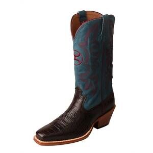 NEW TWISTED X women's hooey boots in coffee / blue
